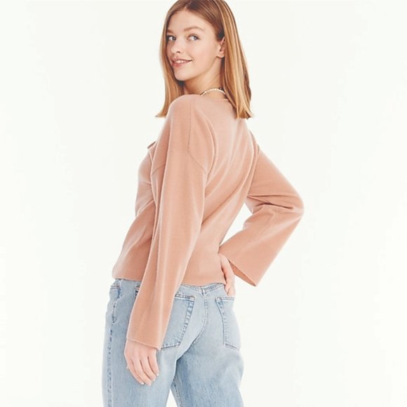 J. Crew Cashmere Ribbed Crewneck Sweater - Picture 3 of 4